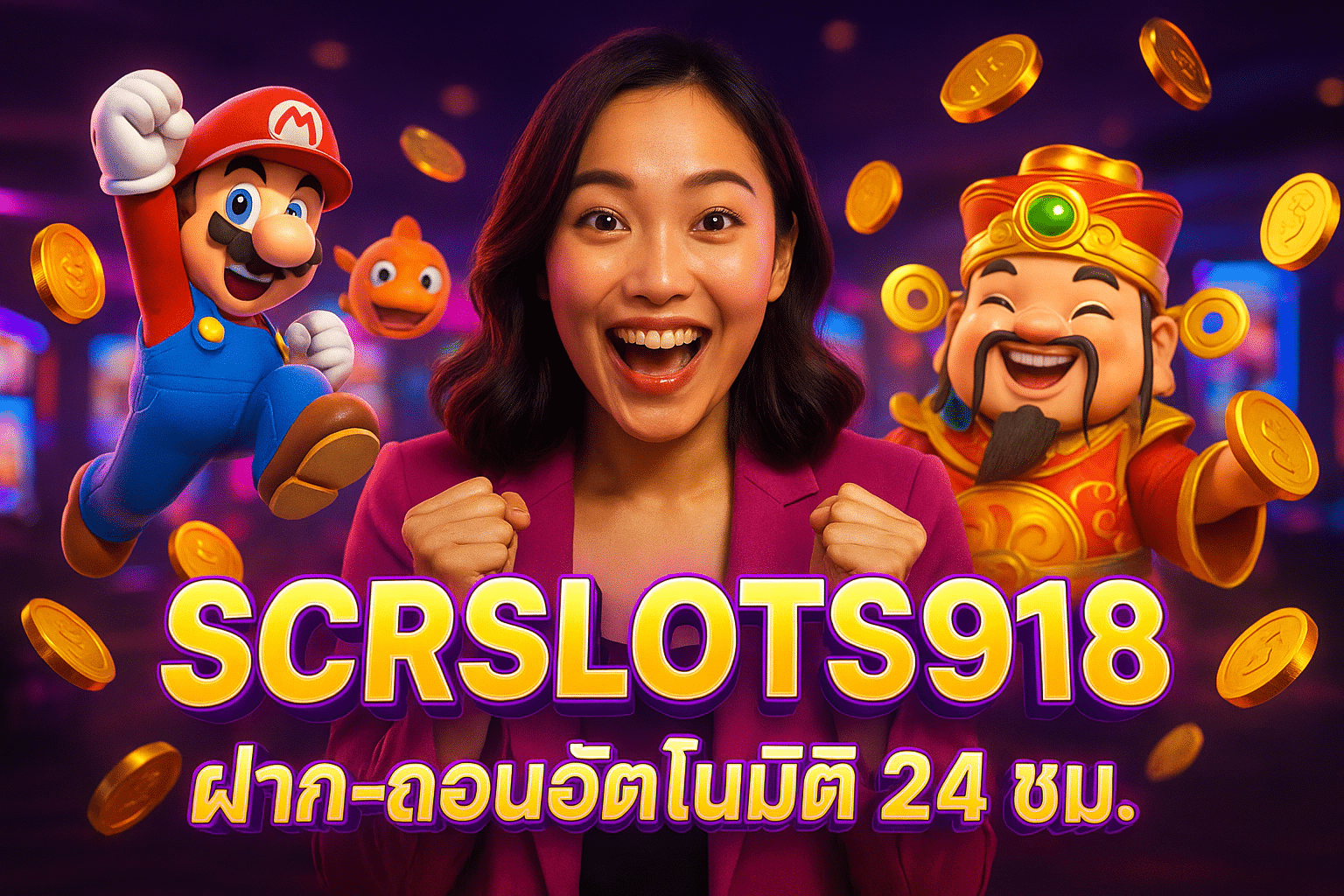 SCRSLOTS918 ฝาก-ถอนอัตโนมัติ 24 ชม.